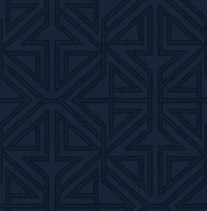 Kachel Indigo Geometric Wallpaper by A-Street Prints