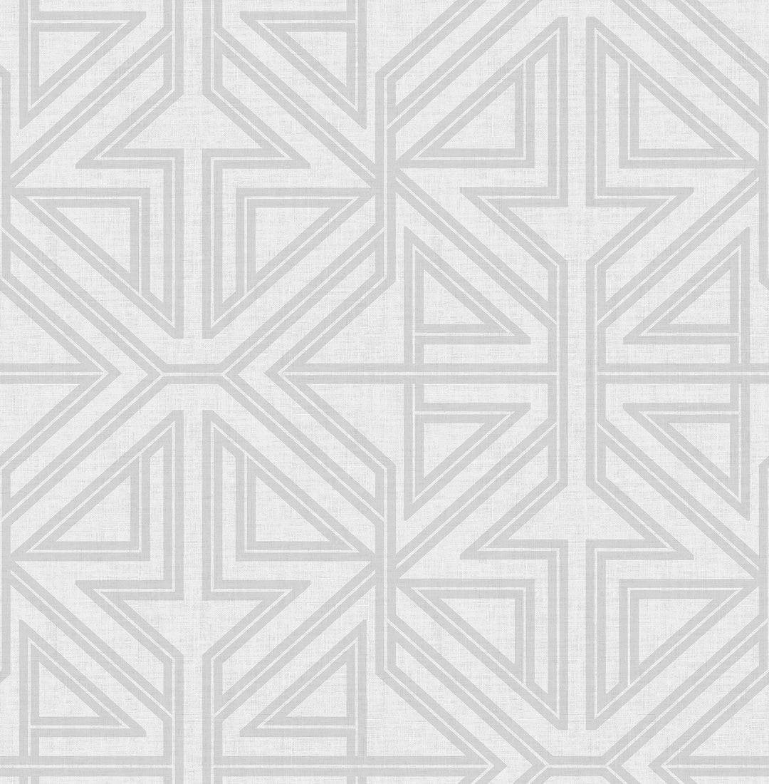 Kachel Grey Geometric Wallpaper by A-Street Prints Designer