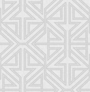 Kachel Grey Geometric Wallpaper by A-Street Prints