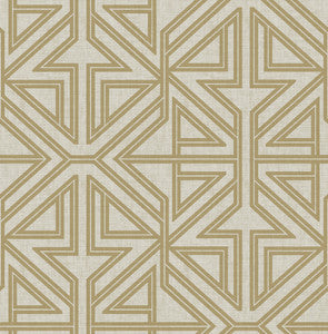 Kachel Gold Geometric Wallpaper by A-Street Prints