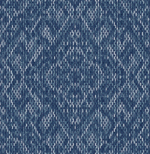 Felix Indigo Indigo Geometric Wallpaper by A-Street Prints