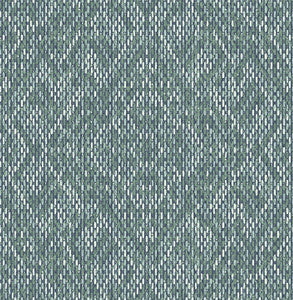 Felix Teal Teal Geometric Wallpaper by A-Street Prints