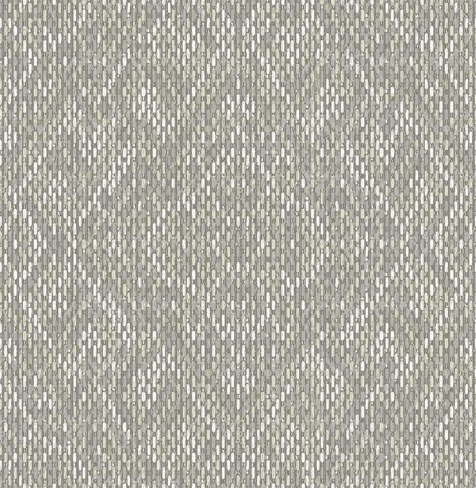 Felix Grey Grey Geometric Wallpaper by A-Street Prints Scott Living II Covers about 56.4 square feet 20.5-in by 33-ft long roll Unpasted 20.9 - Fabric Carolina -