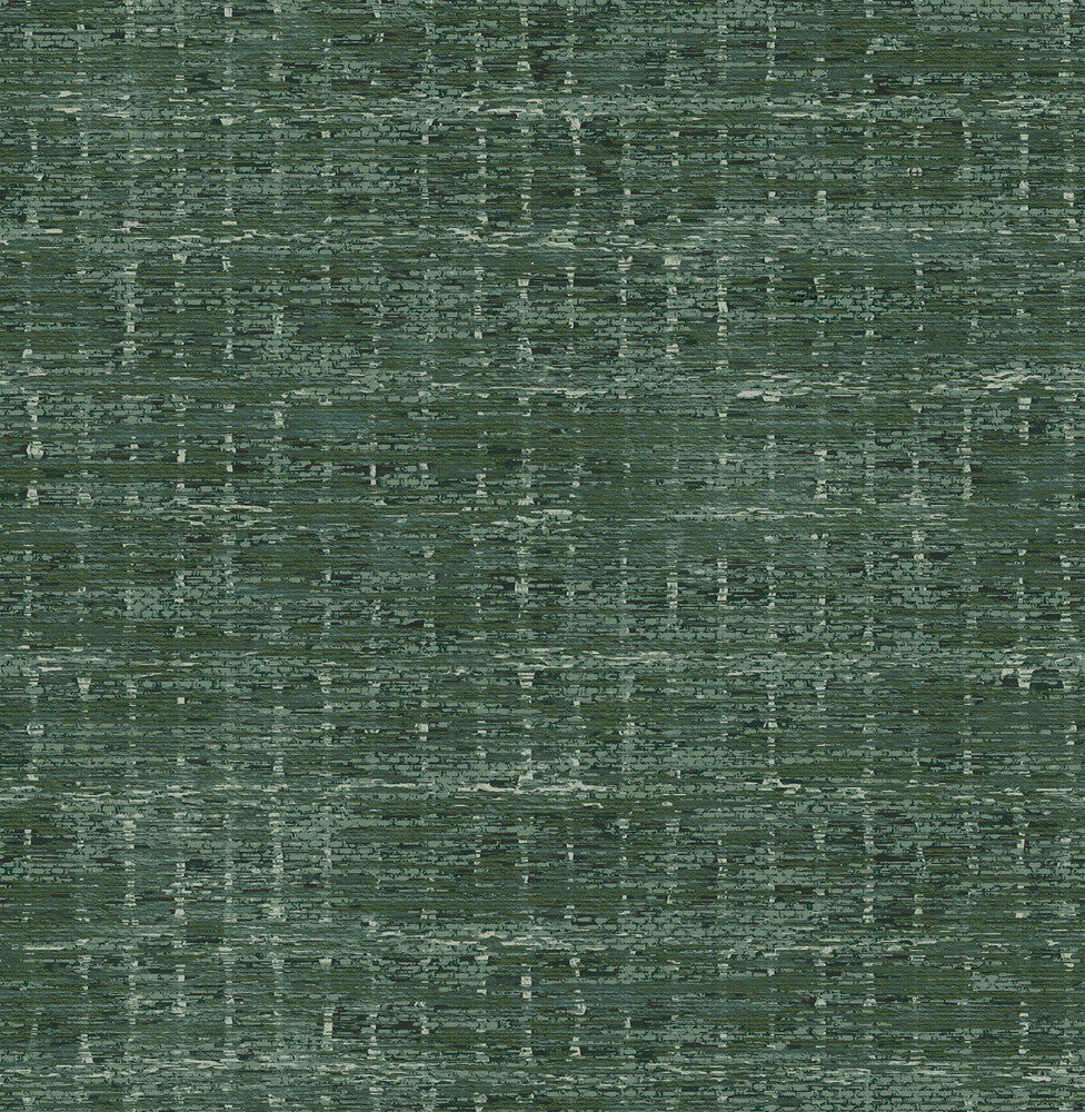 Samos Green Green Texture Wallpaper by A-Street Prints Scott Living II Covers about 56.4 square feet 20.5-in by 33-ft long roll Unpasted 20.9 - Fabric Carolina -