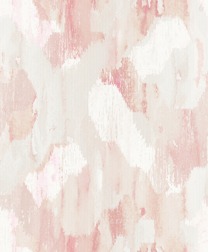 Mahi Blush Abstract Wallpaper by A-Street Prints Scott Living II Covers about 56.4 square feet 20.5-in by 33-ft long roll Unpasted 25.2 - Fabric Carolina -