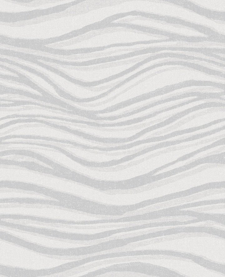 Chorus Silver Wave Wallpaper by A-Street Prints Scott Living II Covers about 56.4 square feet 20.5-in by 33-ft long roll Unpasted 25.2 - Fabric Carolina -