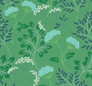 Sorrel Green Botanical Wallpaper by A-Street Prints