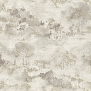 Nara Taupe Taupe Toile Wallpaper by A-Street Prints