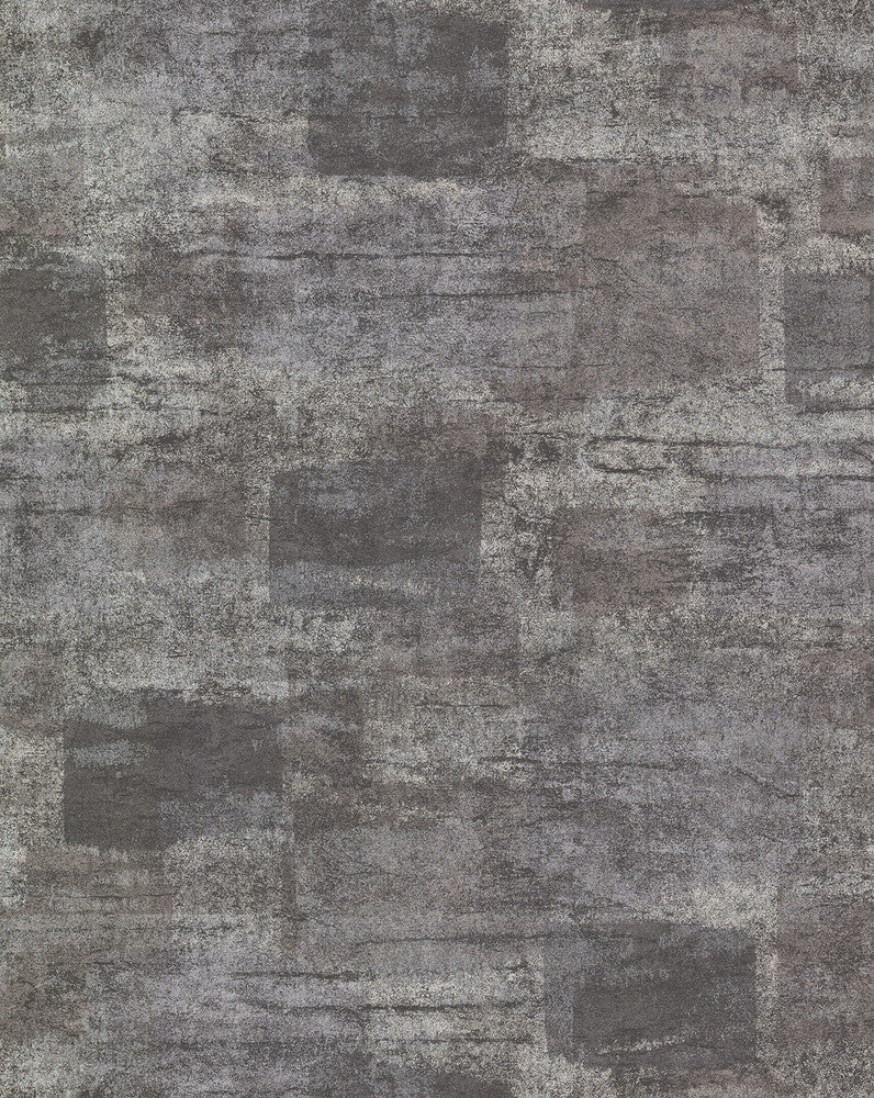 Pele Silver Distressed Wallpaper by A-Street Prints Grey Resource Covers about 57.5 square feet 20.9-in by 33-ft long roll Unpasted 12.5 - Fabric Carolina -