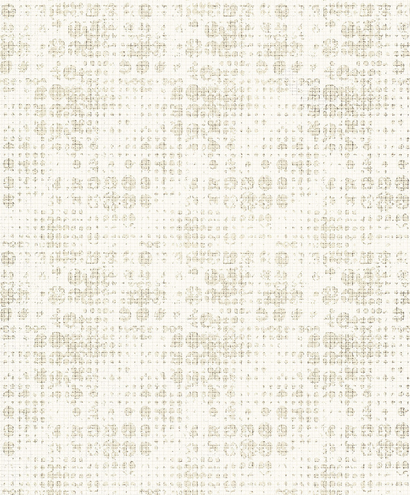 Celeste Platinum Circle Grid Wallpaper by A-Street Prints Grey Resource Covers about 57.5 square feet 20.9-in by 33-ft long roll Unpasted 25.2 - Fabric Carolina -