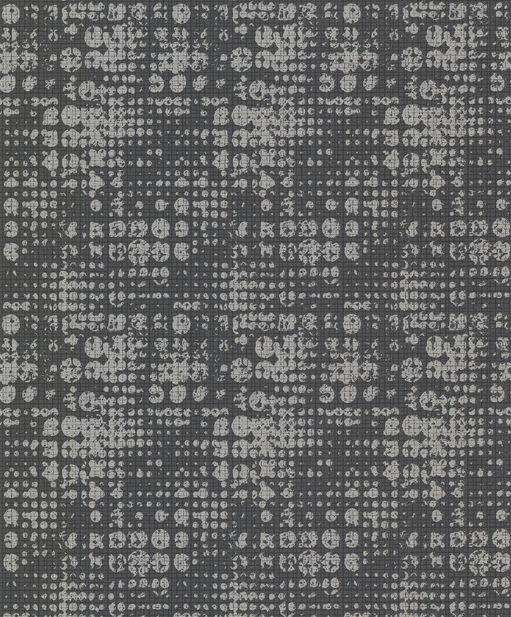 Celeste Silver Circle Grid Wallpaper by A-Street Prints Grey Resource Covers about 57.5 square feet 20.9-in by 33-ft long roll Unpasted 25.2 - Fabric Carolina -