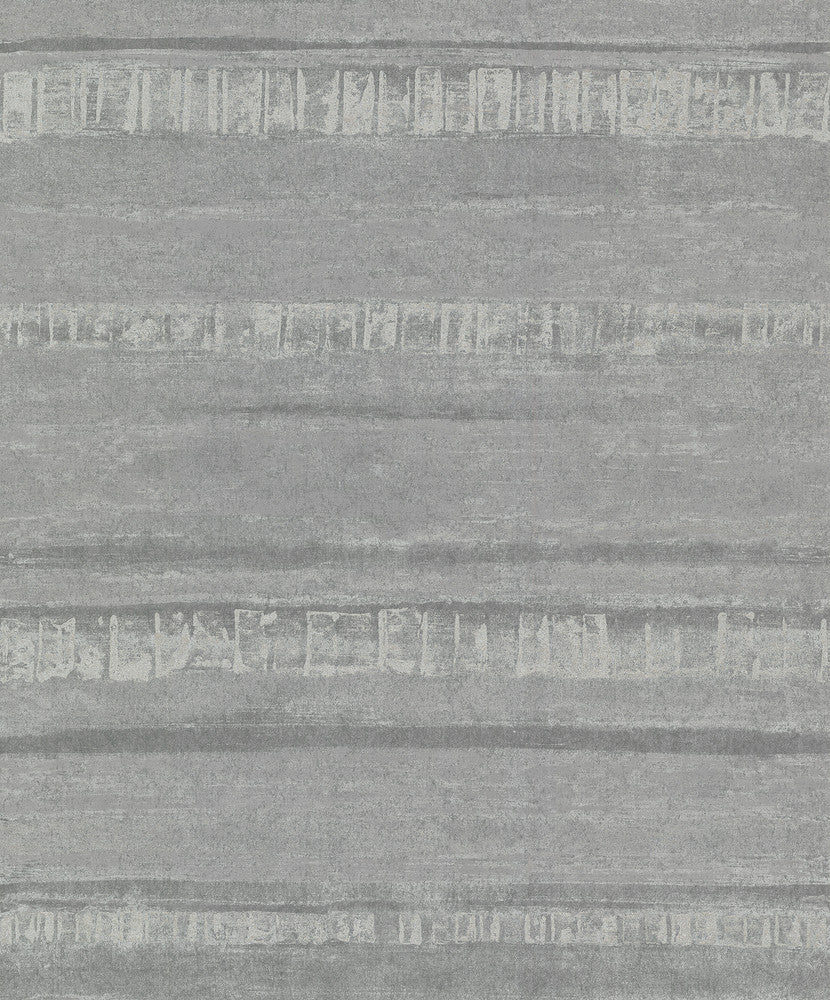 Rakasa Pewter Stripe Wallpaper by A-Street Prints Grey Resource Covers about 57.5 square feet 20.9-in by 33-ft long roll Unpasted 25.2 - Fabric Carolina -