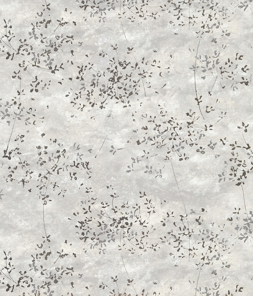 Arian Silver Abstract Wallpaper by A-Street Prints Grey Resource Covers about 75.9 square feet 27.6-in by 33-ft long roll Unpasted 12.5 - Fabric Carolina -