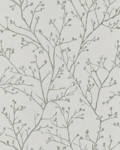 Koura Platinum Branches Wallpaper by A-Street Prints
