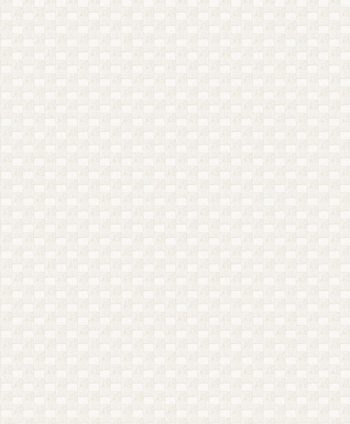 Ira Cream Checkered Wallpaper by A-Street Prints Grey Resource Covers about 57.5 square feet 20.9-in by 33-ft long roll Unpasted 25.2 - Fabric Carolina -