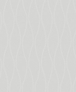 Tetsu Pewter Ogee Wave Wallpaper by A-Street Prints