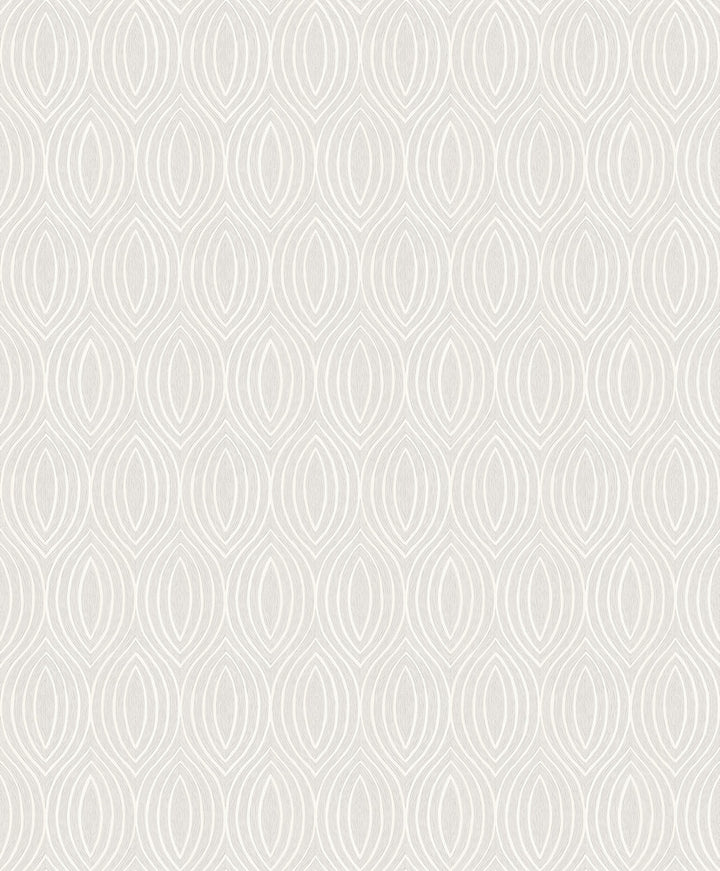 Rino Silver Ogee Wallpaper by A-Street Prints Grey Resource Covers about 57.5 square feet 20.9-in by 33-ft long roll Unpasted 25.2 - Fabric Carolina -