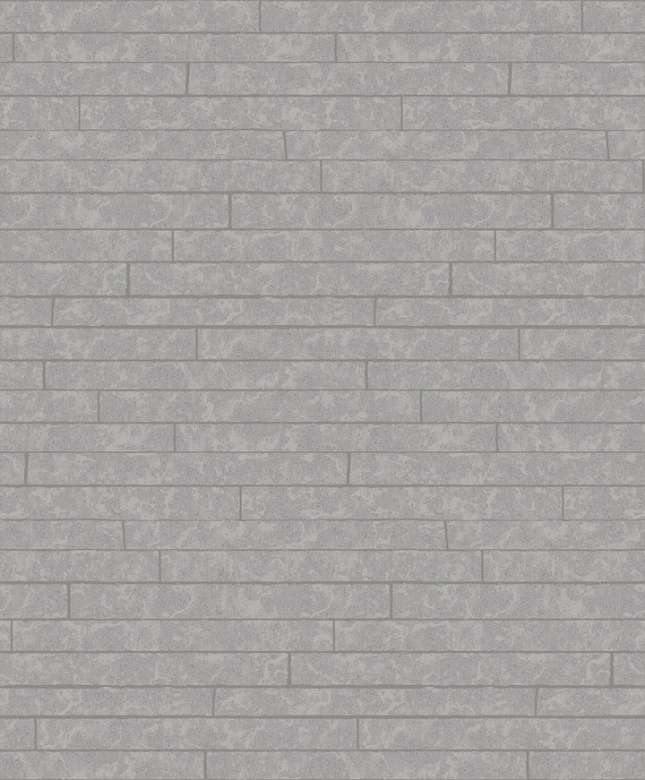 Namari Sterling Distressed Tile Wallpaper by A-Street Prints Grey Resource Covers about 57.5 square feet 20.9-in by 33-ft long roll Unpasted 25.2 - Fabric Carolina -