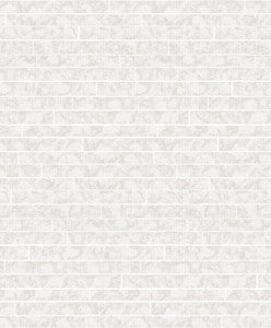 Namari Silver Distressed Tile Wallpaper by A-Street Prints
