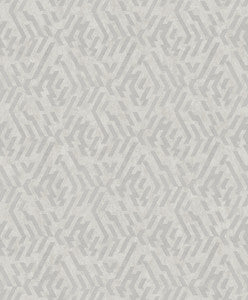 Kila Grey Geometric Wallpaper by A-Street Prints