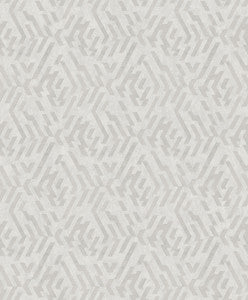 Kila Platinum Geometric Wallpaper by A-Street Prints