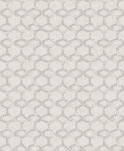 Besi Silver Tiled Wallpaper by A-Street Prints