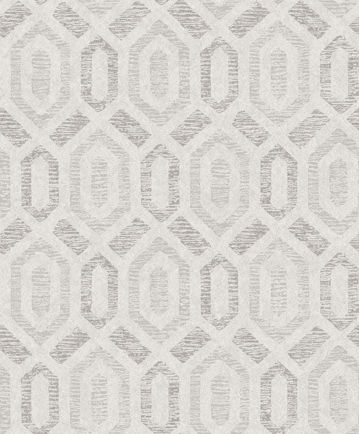 Latona Platinum Diamond Geometric Wallpaper by A-Street Prints Grey Resource Covers about 57.5 square feet 20.9-in by 33-ft long roll Unpasted 25.2 - Fabric Carolina -