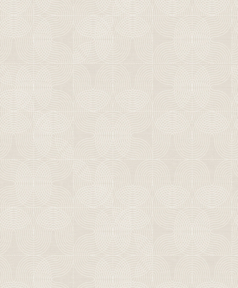 Alva Cream Wavelength Wallpaper by A-Street Prints Grey Resource Covers about 57.5 square feet 20.9-in by 33-ft long roll Unpasted 25.2 - Fabric Carolina -