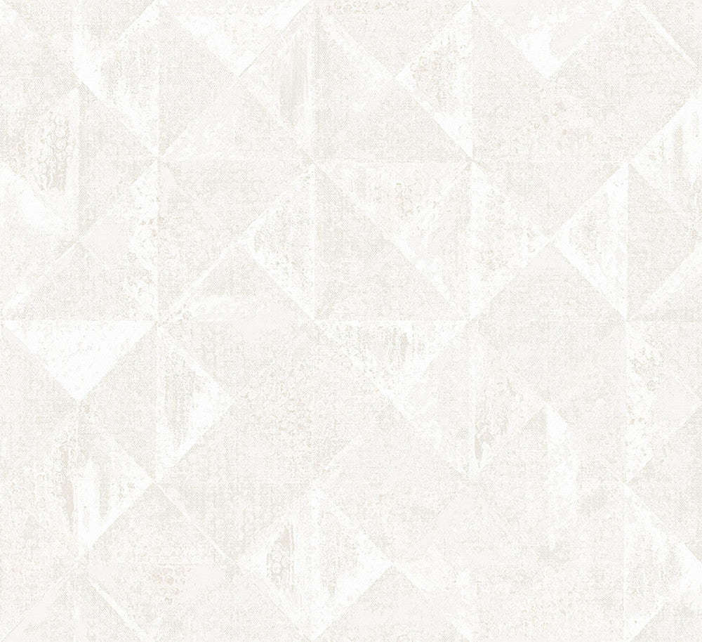 Demir Dove Distressed Geometric Wallpaper by A-Street Prints Grey Resource Covers about 75.9 square feet 27.6-in by 33-ft long roll Unpasted 15.7 - Fabric Carolina -