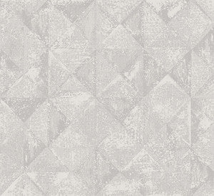 Demir Grey Distressed Geometric Wallpaper by A-Street Prints