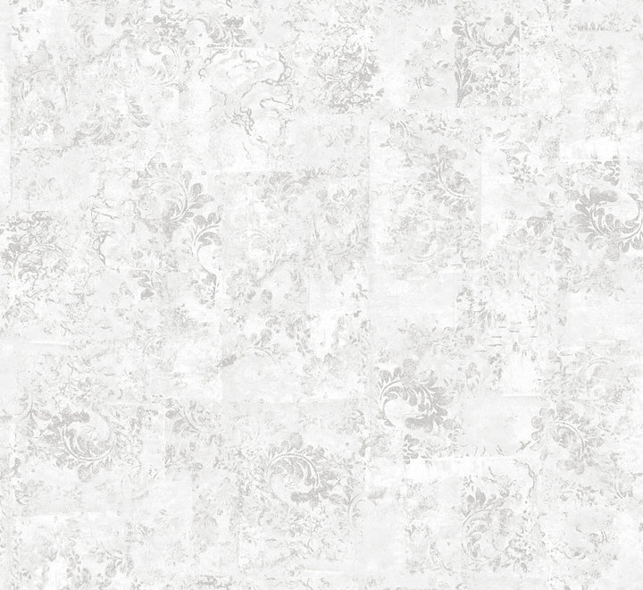 Eisen Dove Abstract Botanical Wallpaper by A-Street Prints Grey Resource Covers about 75.9 square feet 27.6-in by 33-ft long roll Unpasted 12.5 - Fabric Carolina -