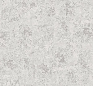 Eisen Silver Abstract Botanical Wallpaper by A-Street Prints