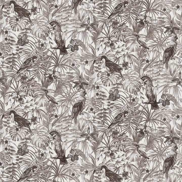 Susila Grey Tropical Wallpaper by Advantage Bali Covers about 57.8 square feet 21-in by 33-ft long roll Unpasted 25.2 - Fabric Carolina -