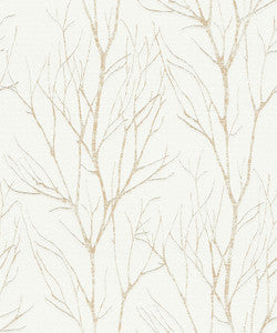 Diani Gold Metallic Tree Wallpaper by Advantage