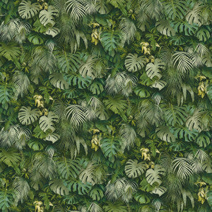 Luana Green Tropical Forest Wallpaper by Advantage