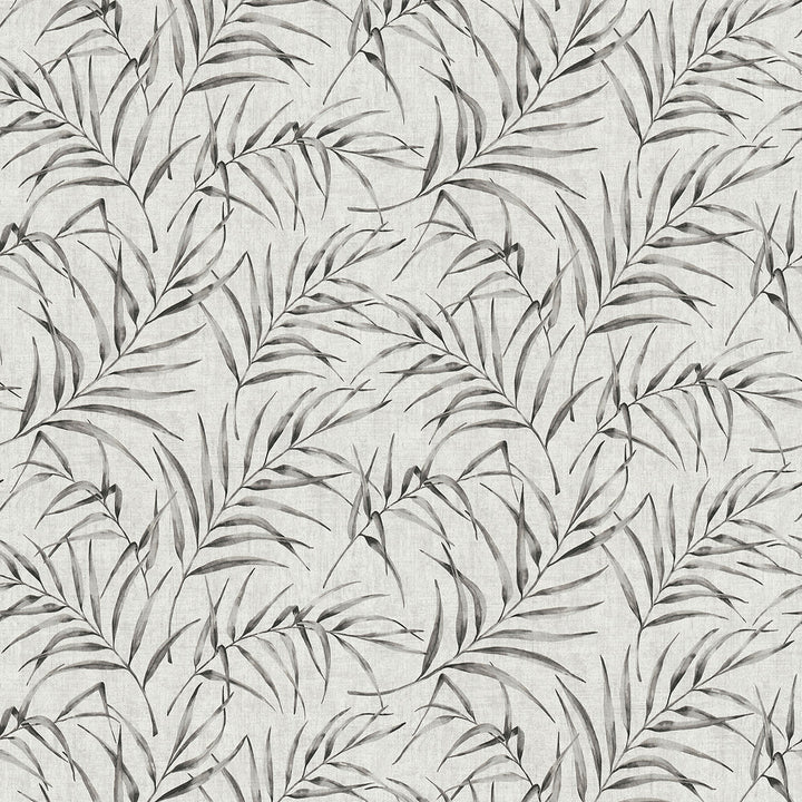Lani Grey Fronds Wallpaper by Advantage Bali Covers about 57.8 square feet 21-in by 33-ft long roll Unpasted 25.2 - Fabric Carolina -