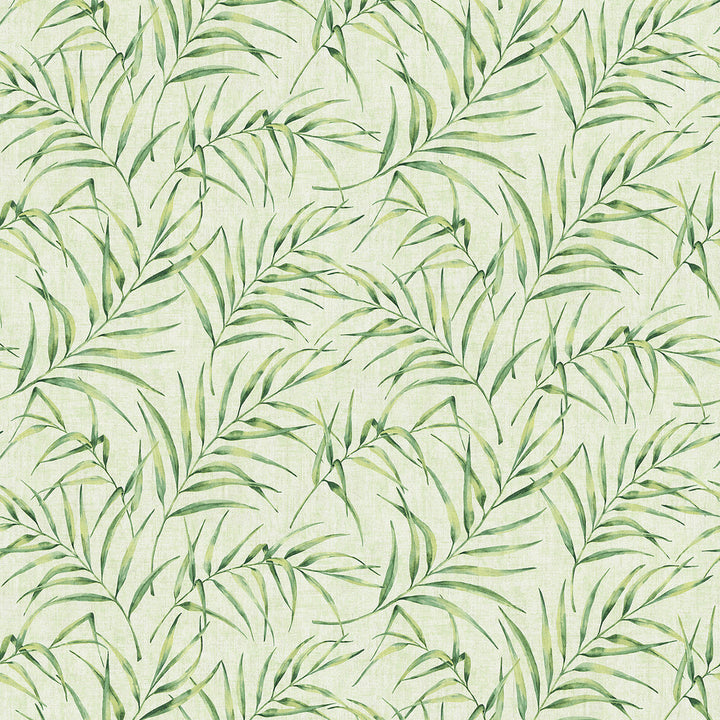 Lani Green Fronds Wallpaper by Advantage Bali Covers about 57.8 square feet Germany Unpasted 25.2-in repeat, drop match 21-in by 33-ft long roll - Fabric Carolina -