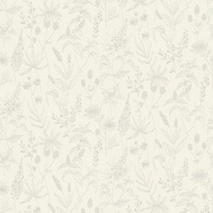 Nami White Floral Wallpaper by Advantage