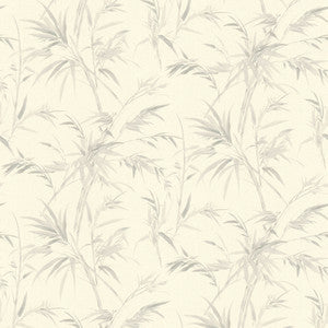 Hali Light Grey Fronds Wallpaper by Advantage