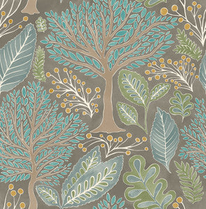 Kiah Taupe Forest Wallpaper by Advantage