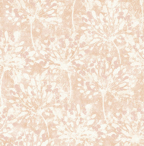 Dori Blush Painterly Floral Wallpaper by Advantage