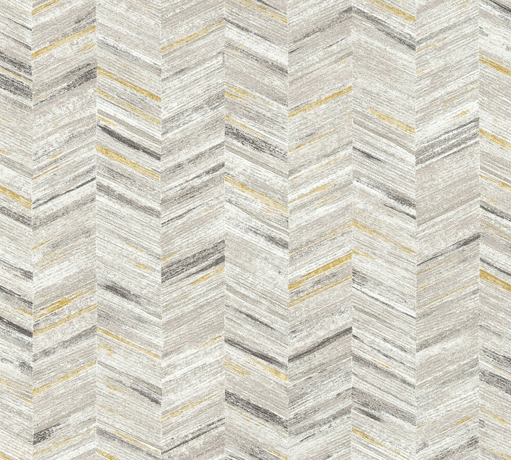 Tatlin Yellow Chevron Wallpaper by Advantage Splash Covers about 57.5 square feet 20.9-in by 33-ft long roll Unpasted 12.6 - Fabric Carolina -