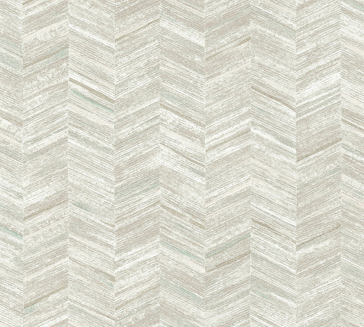 Tatlin Grey Chevron Wallpaper by Advantage Splash Covers about 57.5 square feet 20.9-in by 33-ft long roll Unpasted 12.6 - Fabric Carolina -