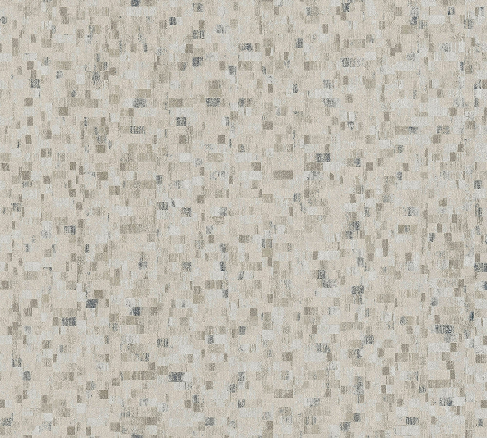 Albers Grey Squares Wallpaper by Advantage Splash Covers about 57.5 square feet 20.9-in by 33-ft long roll Unpasted 0 - Fabric Carolina -