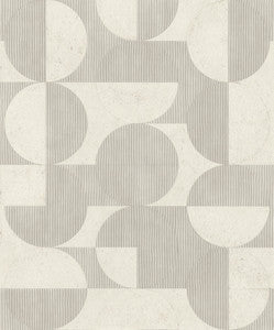 Barcelo Light Grey Circles Wallpaper by Advantage