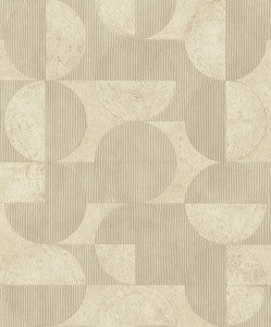 Barcelo Beige Circles Wallpaper by Advantage
