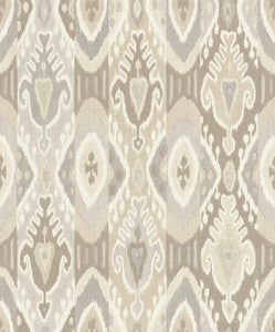 Villon Light Grey Ikat Wallpaper by Advantage