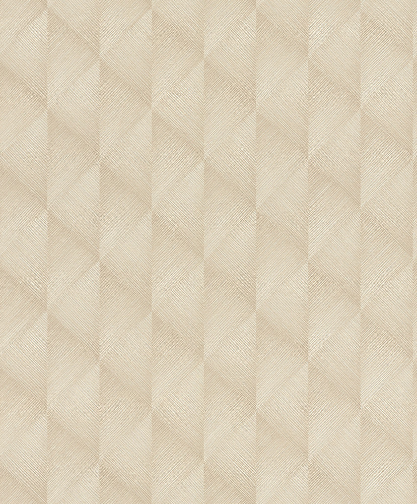 Miro Taupe Geo Wallpaper by Advantage Splash Covers about 57.5 square feet 20.9-in by 33-ft long roll Unpasted 5 - Fabric Carolina -