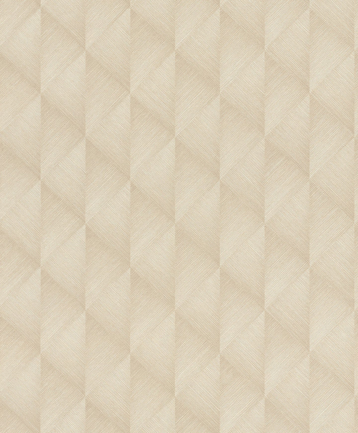 Miro Taupe Geo Wallpaper by Advantage Splash Covers about 57.5 square feet 20.9-in by 33-ft long roll Unpasted 5 - Fabric Carolina -