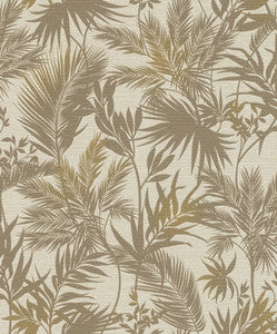 Saura Brown Frond Wallpaper by Advantage